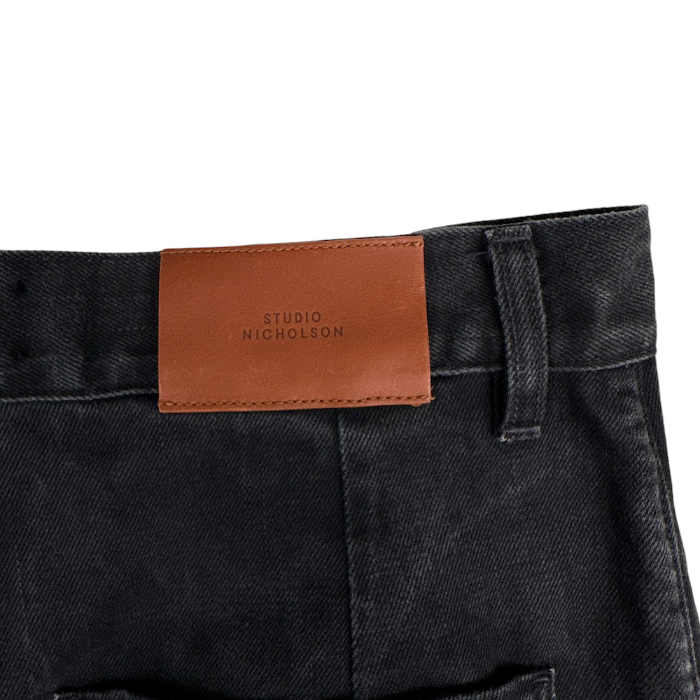 STUDIO NICHOLSON PUCH DENIM - WASHED BLACK