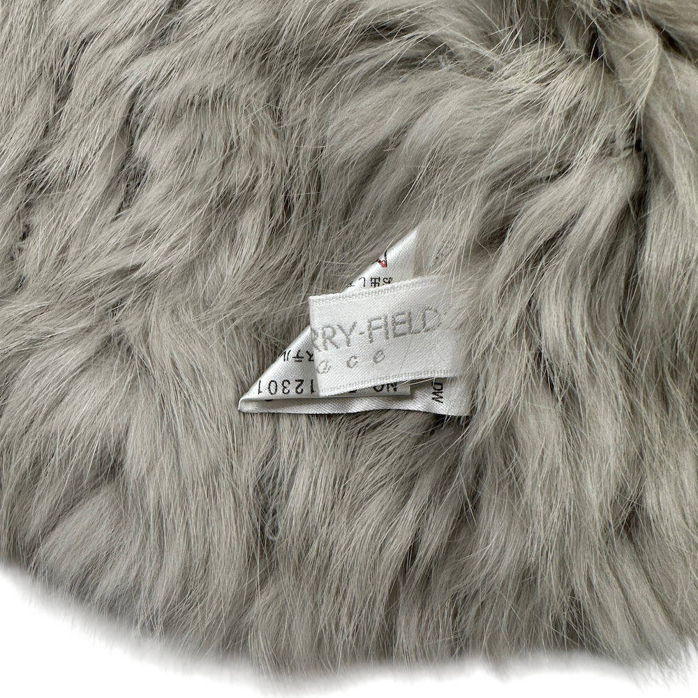 STRAWBERRY FIELDS RABBIT FUR VEST