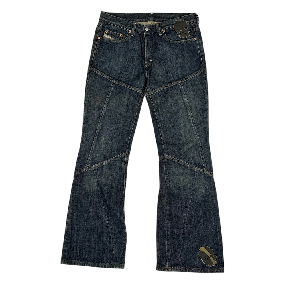 DIESEL PATCH LIGHT-WASH DENIM