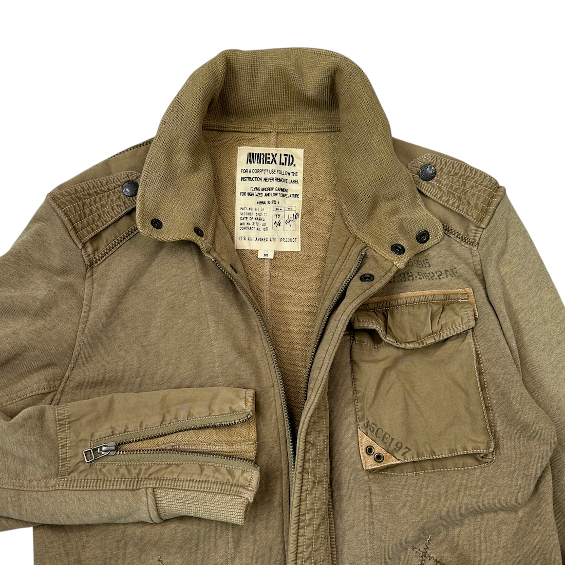 AVIREX COTTON-NYLON MILITARY FLIGHT JACKET