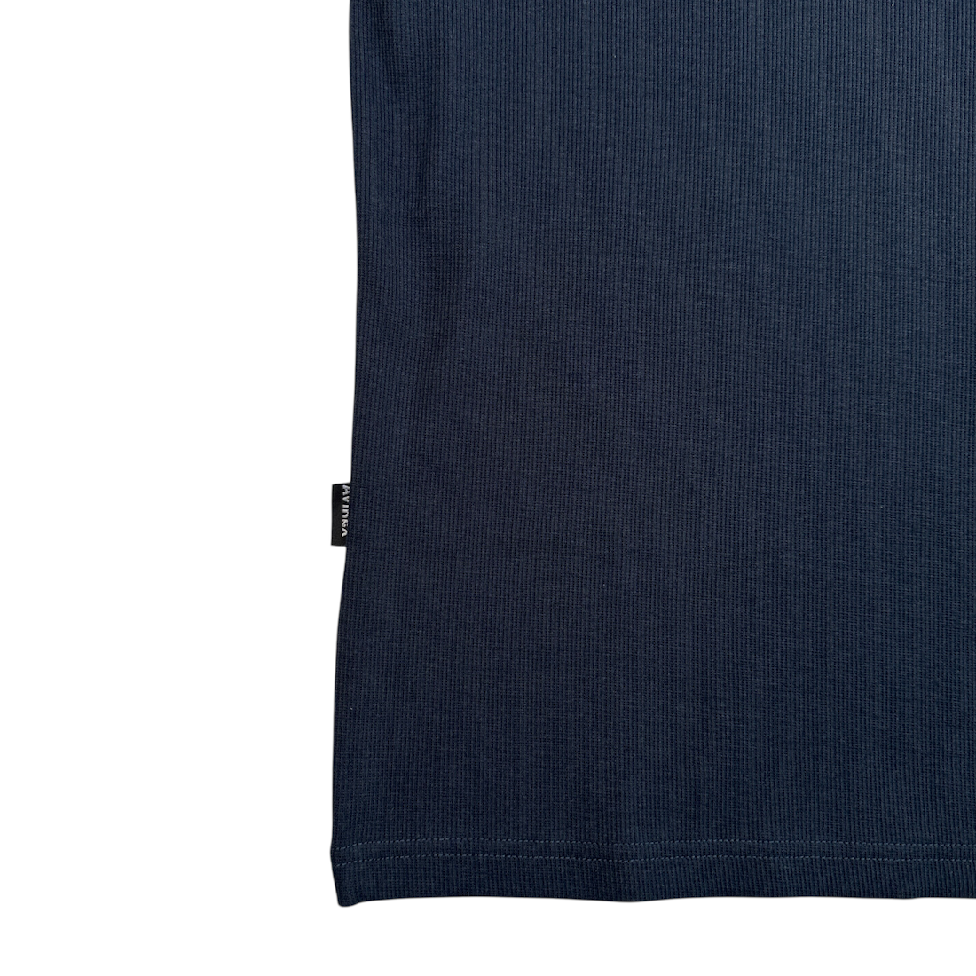 (NEW) AVIREX RIBBED EVERY DAY HENLEY SHORT SLEEVE - NAVY