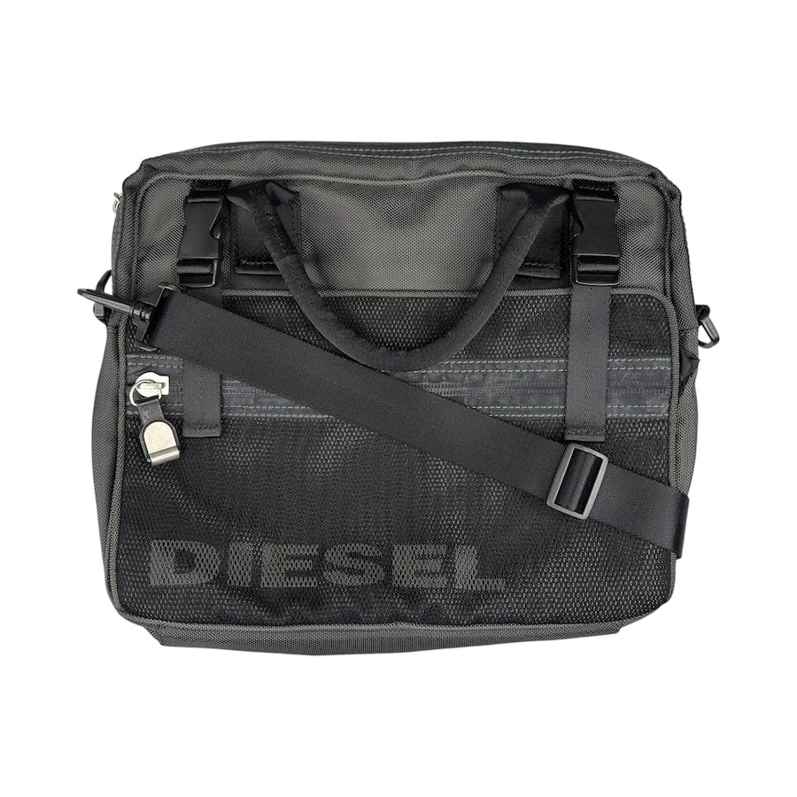 DIESEL GREEN / BLACK MULTI-COMPARTMENT MESSENGER BAG