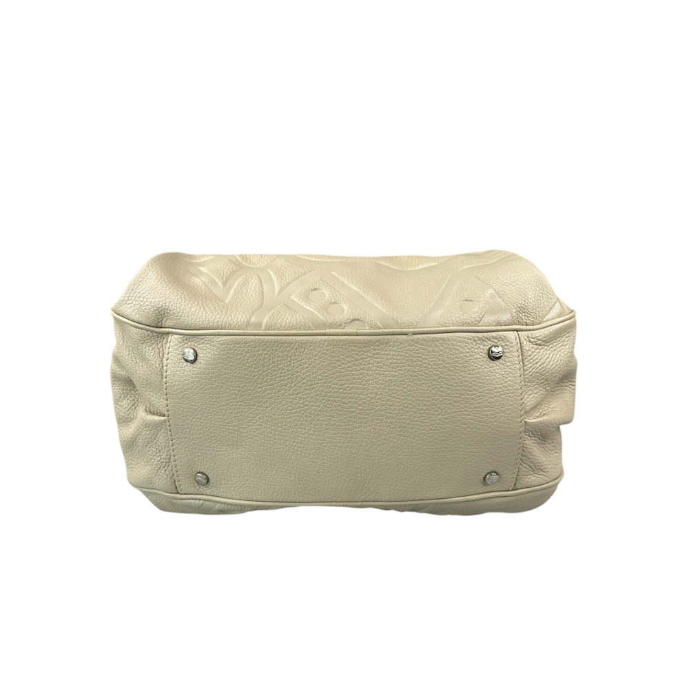 VIVIENNE WESTWOOD EMBOSSED ORB MEDICINE BAG - CREAM
