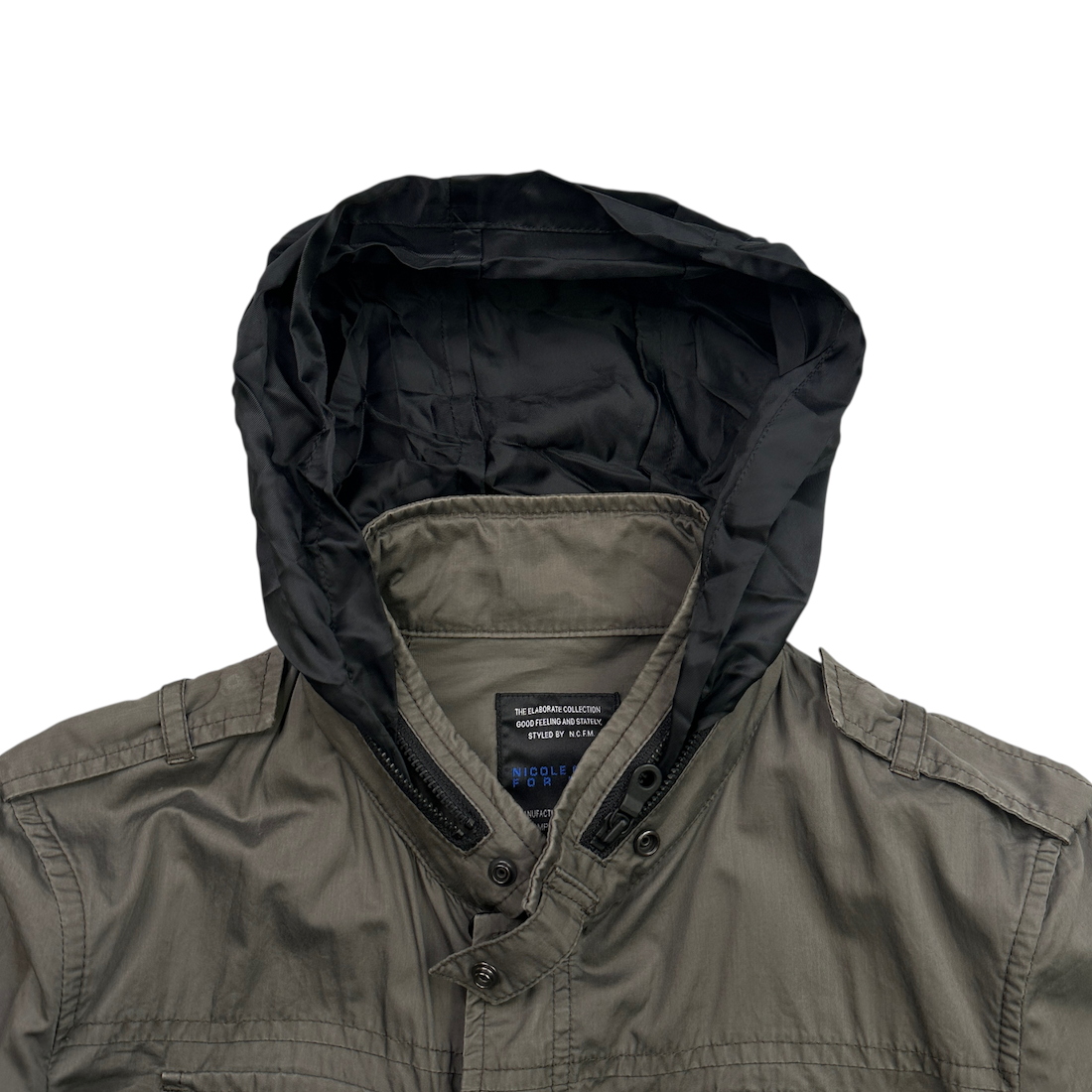 (46) NICOLE CLUB FOR MEN MILITARY JACKET - KHAKI