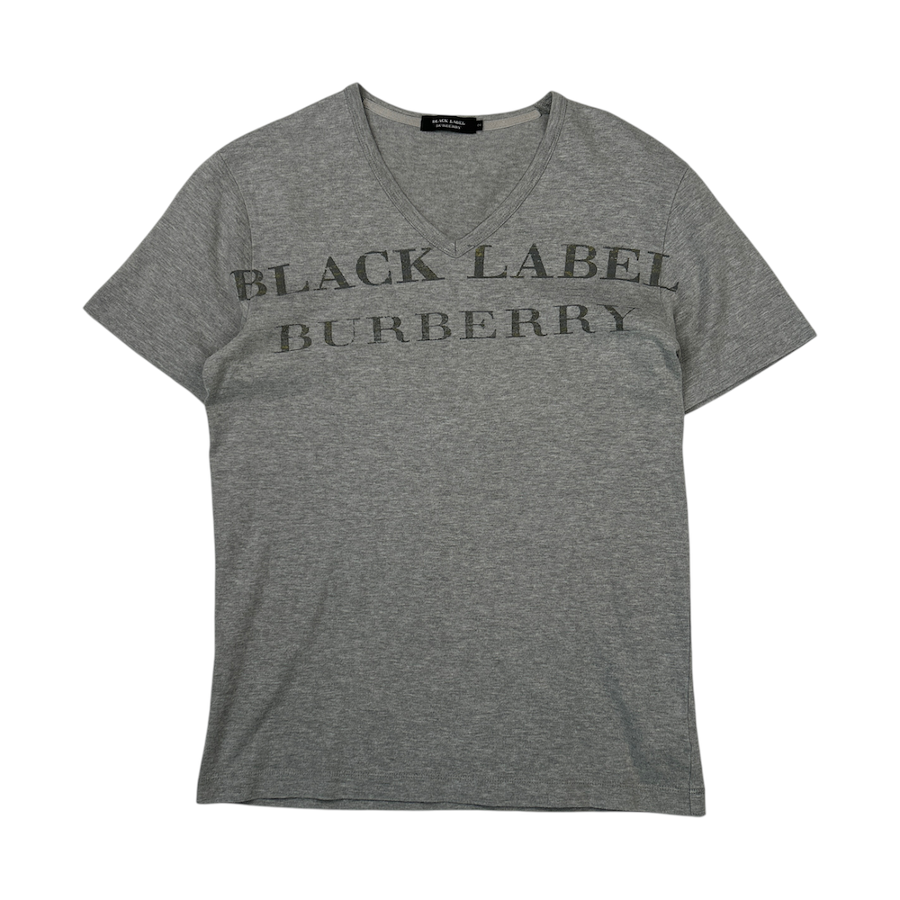 (2) BURBERRY BLACK LABEL V-NECK T-SHIRT