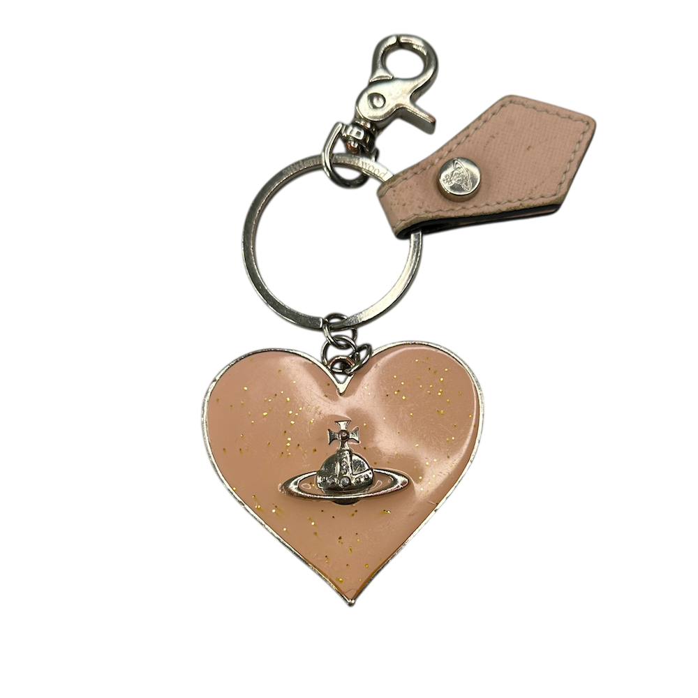 VIVIENNE WESTWOOD ORB-IN-HEART KEYCHAIN