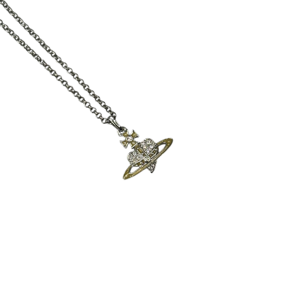 VIVIENNE WESTWOOD REVERSE HEART PENDANT NECKLACE