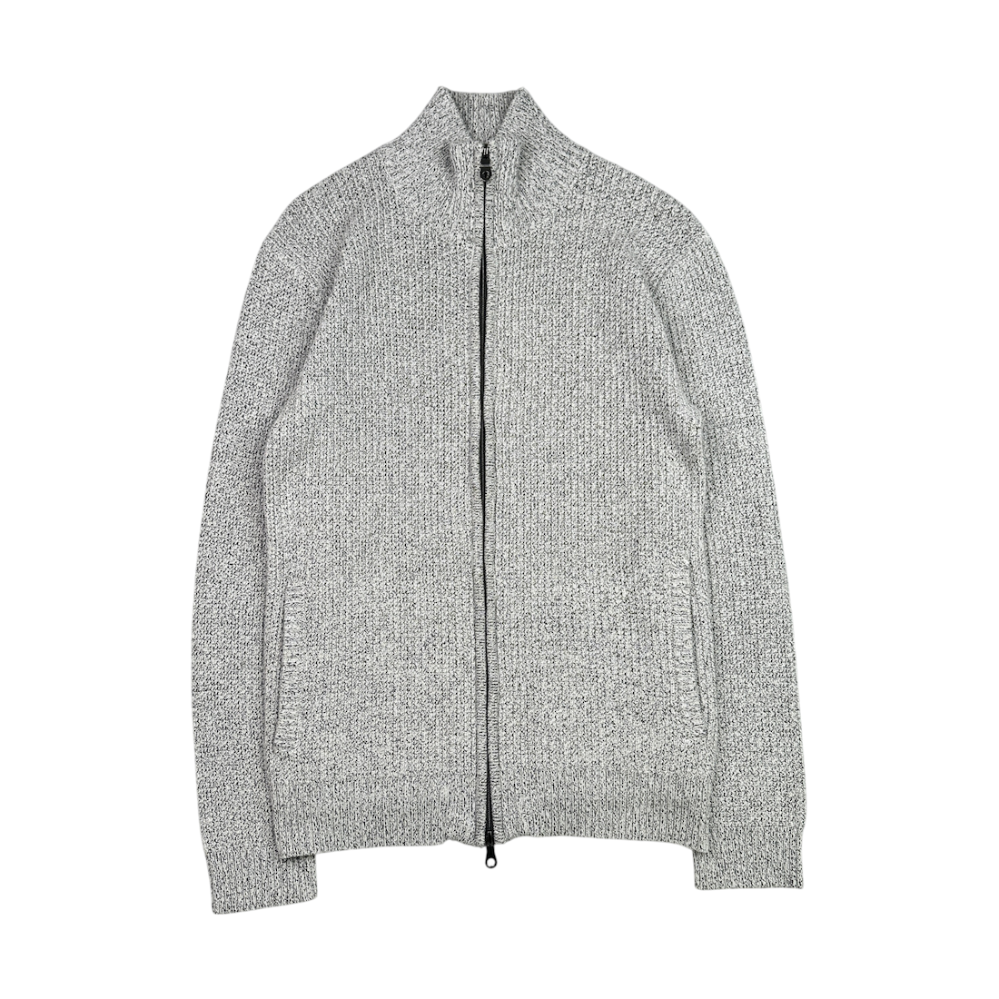 (48) NICOLE CLUB FOR MEN DOUBLE-ZIP KNIT - GREY