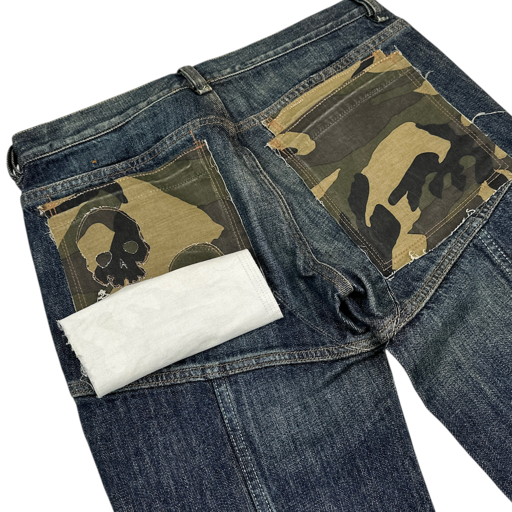 DIESEL PATCH LIGHT-WASH DENIM