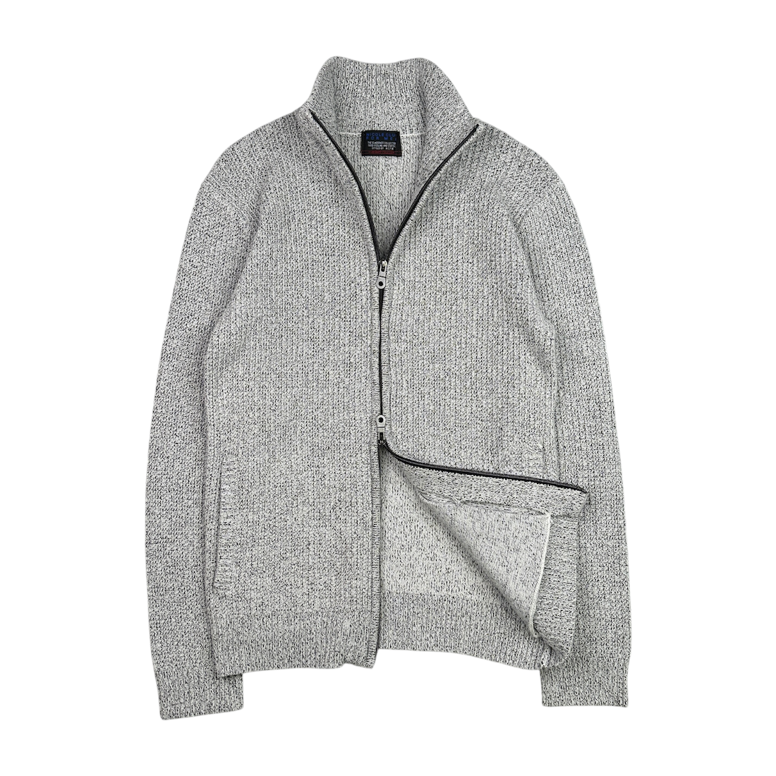 (48) NICOLE CLUB FOR MEN DOUBLE-ZIP KNIT - GREY