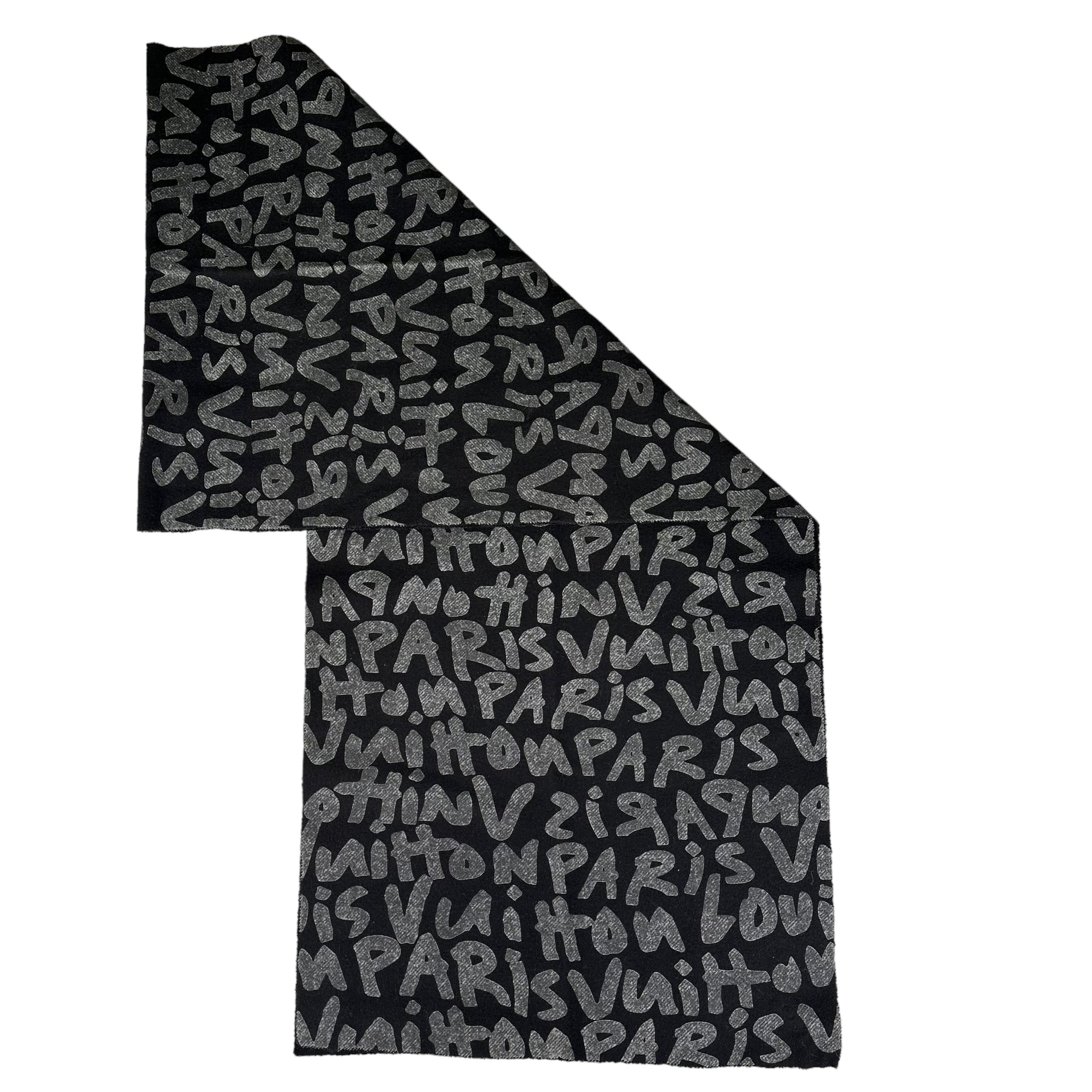 LOUIS VUITTON GRAFFITI FELTED SCARF