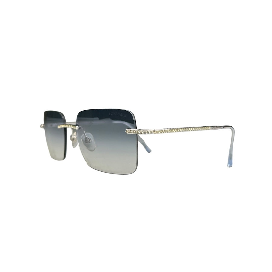 CHANEL RHINESTONE EMBEZZLED SUNGLASSES