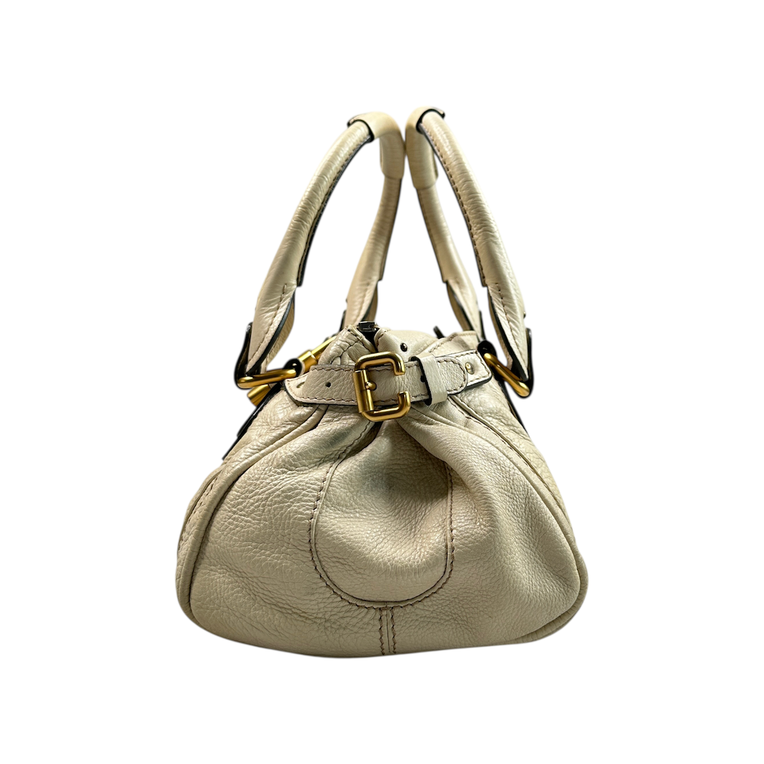 CHLOE PADDINGTON BAG - CREAM / GOLD