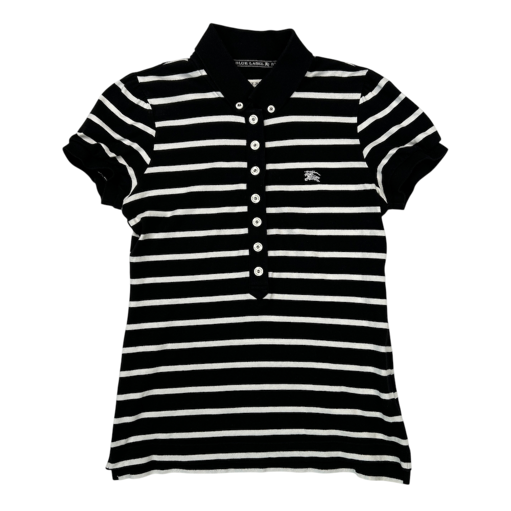 BURBERRY BLUE LABEL STRIPED POLO