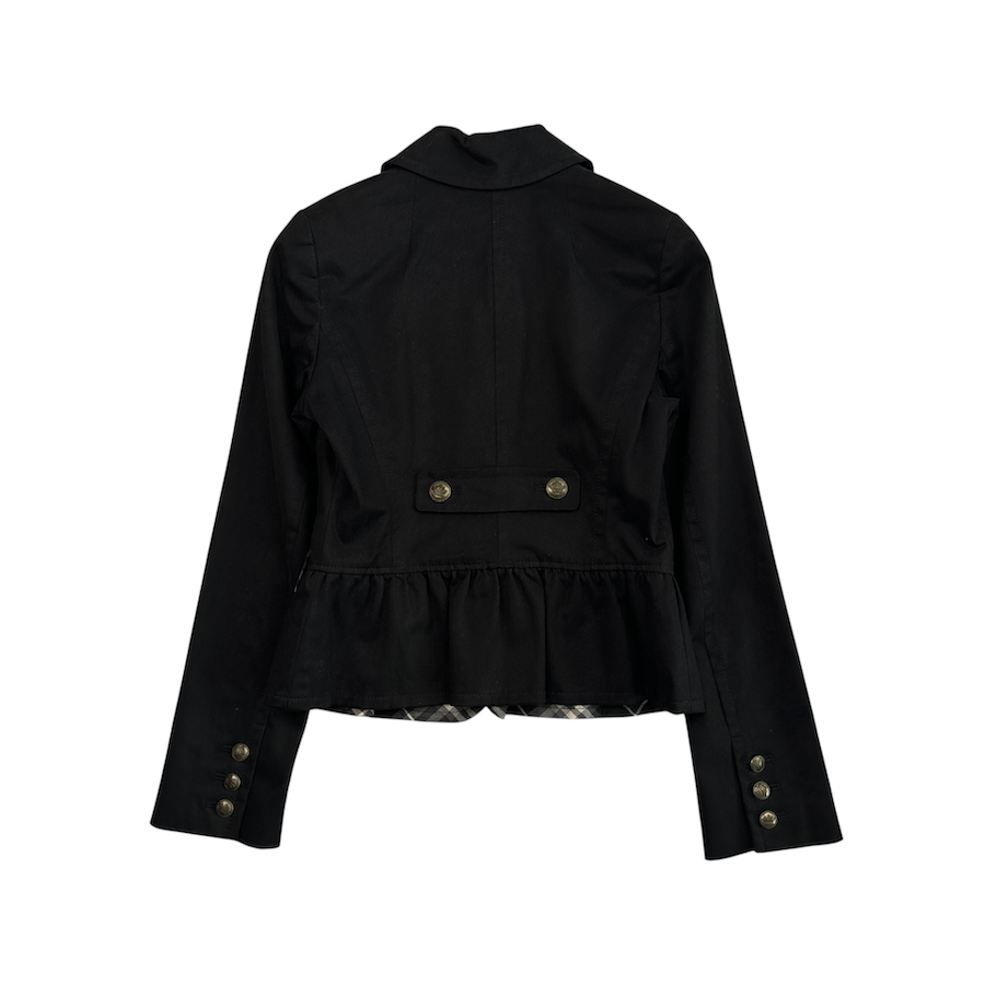 (36) BURBERRY BLUE LABEL BLAZER JACKET - BLACK