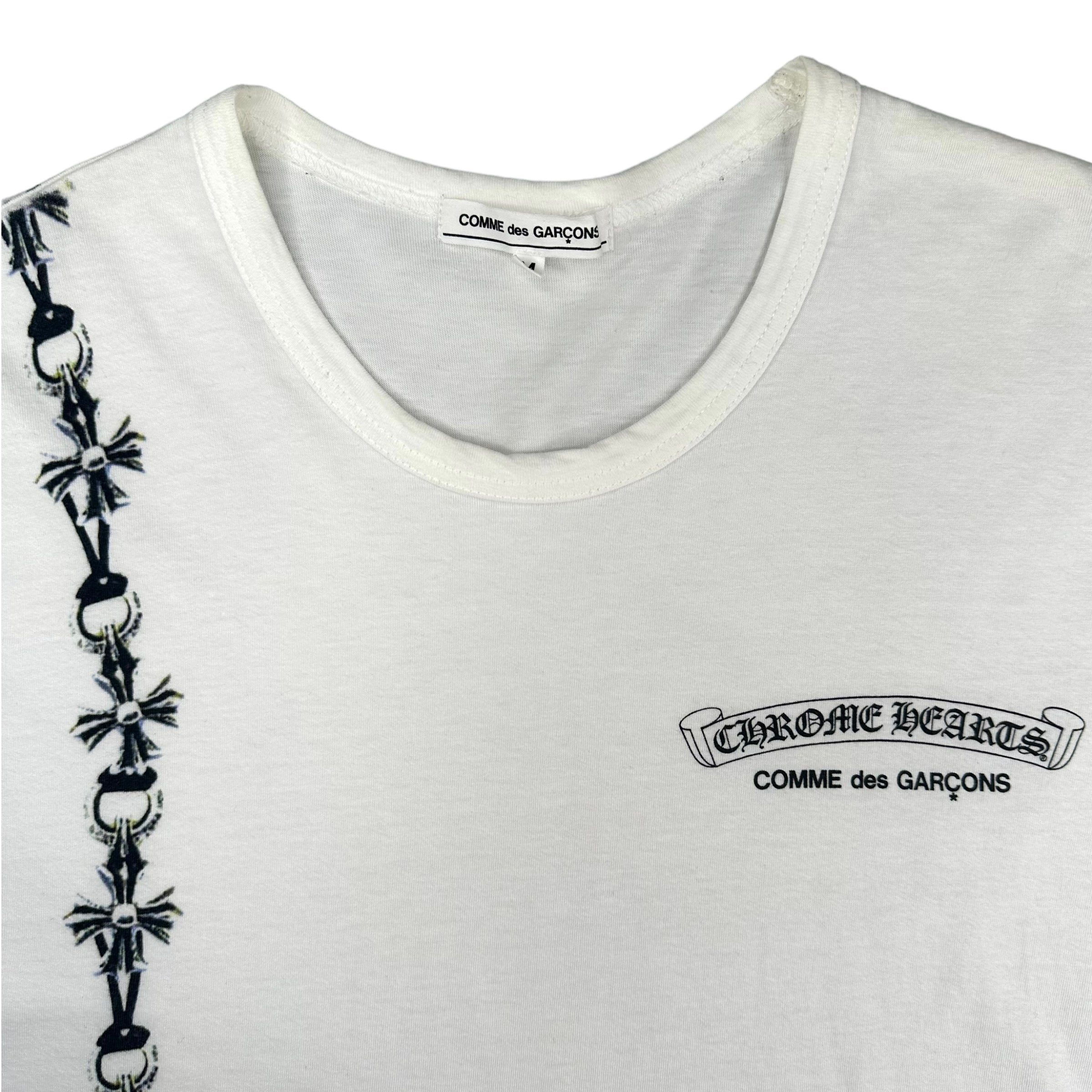 CHROME HEARTS X COMME DES GARCONS TEE - WHITE