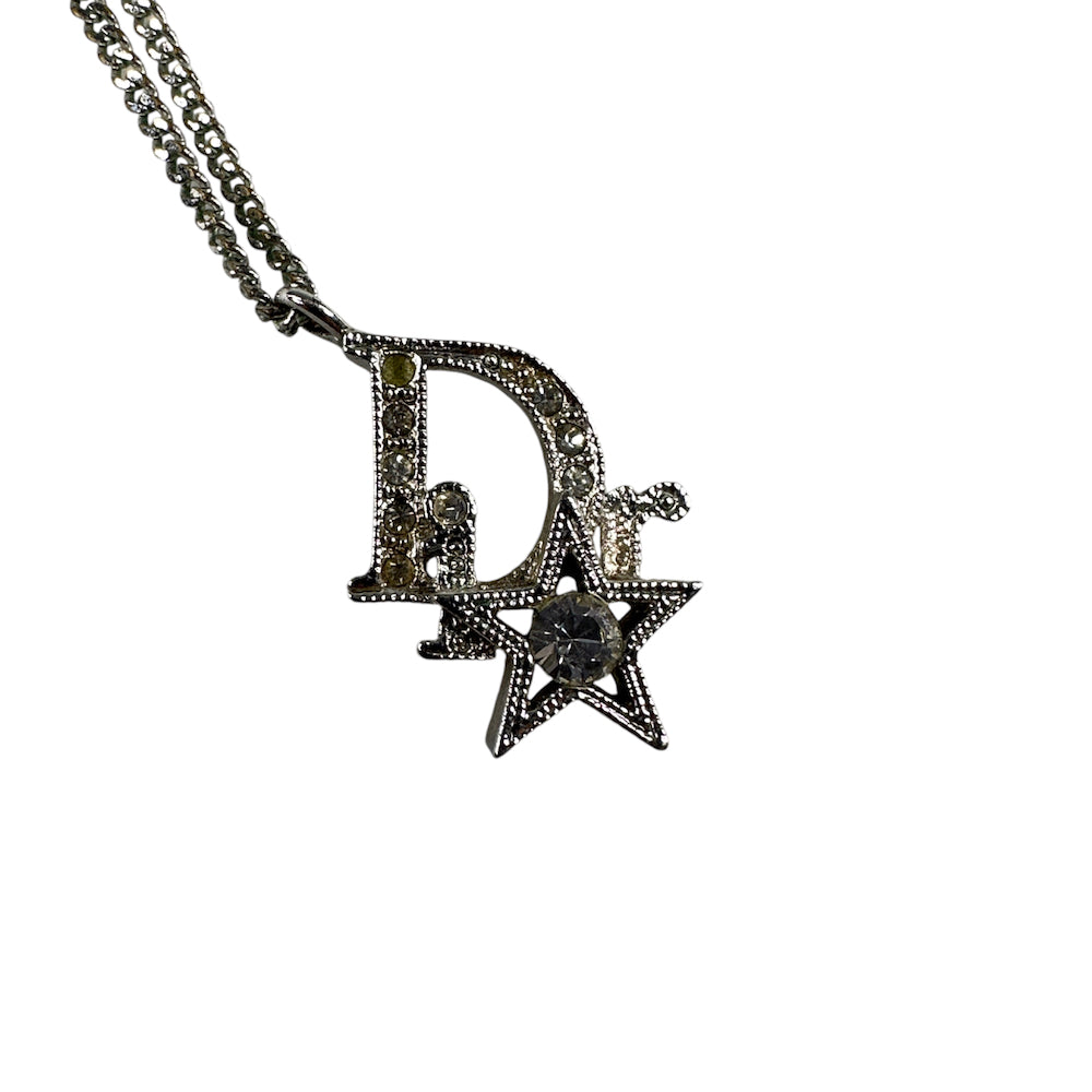 DIOR OBLIQUE & STAR PENDANT NECKLACE