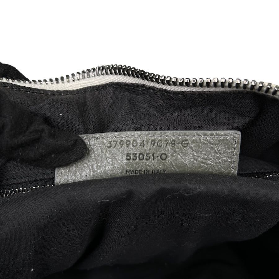 BALENCIAGA SUEDE DUAL-POCKET DUFFLE BAG