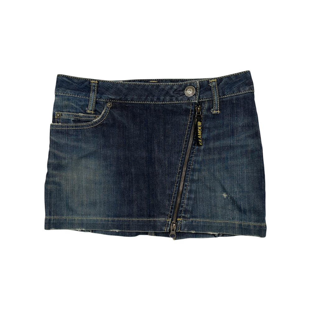 HYSTERIC GLAMOUR DENIM LACE-UP MINI SKIRT