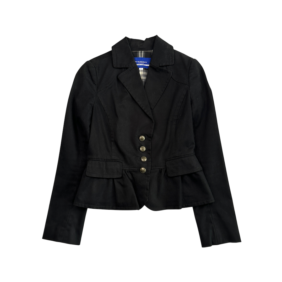 (36) BURBERRY BLUE LABEL BLAZER JACKET - BLACK