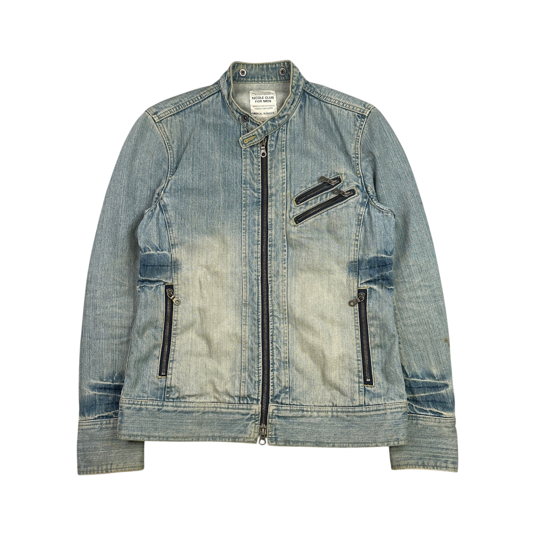 (46) NICOLE CLUB FOR MEN DENIM RIDERS JACKET