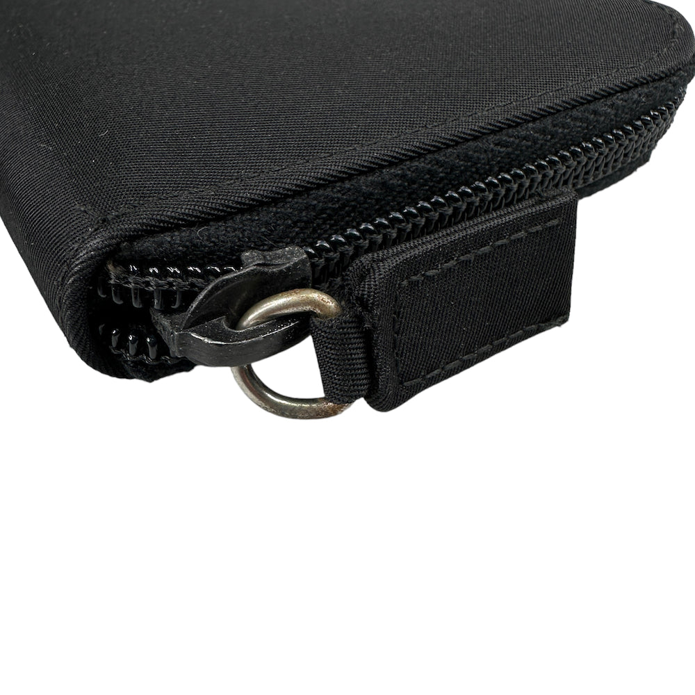 PRADA nylon zip bi-fold wallet