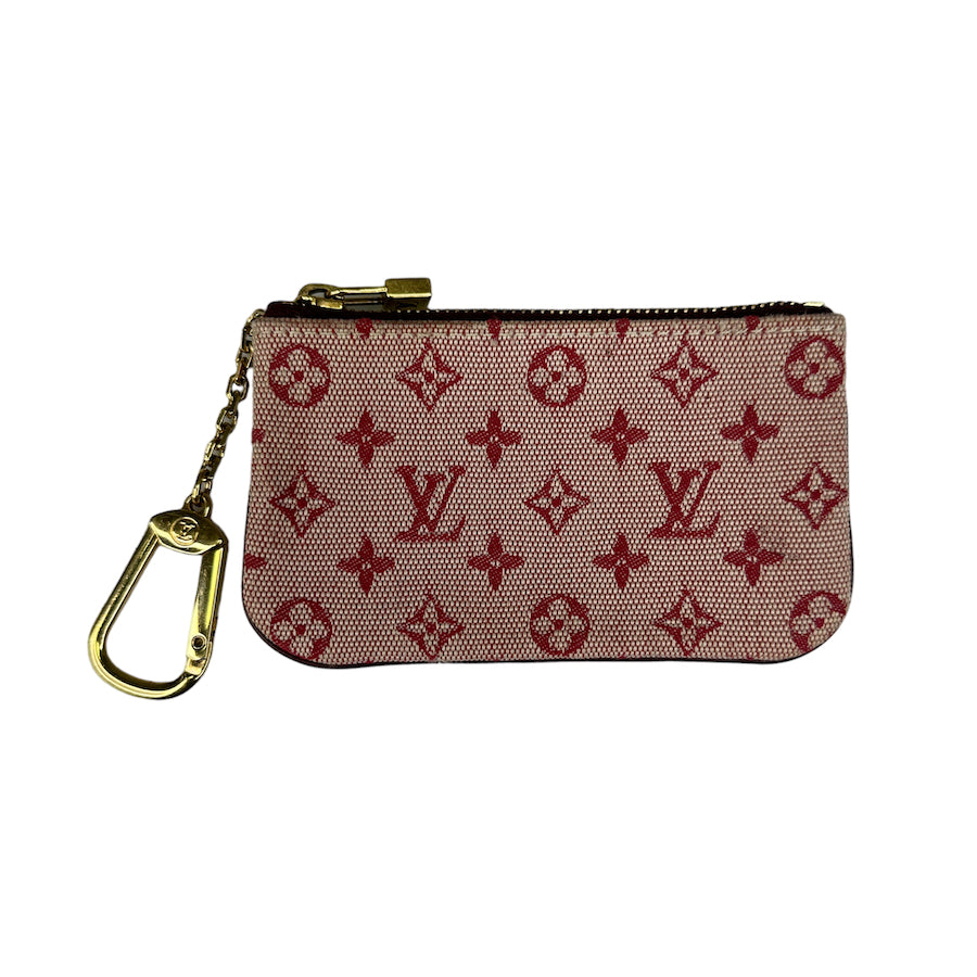 LOUIS VUITTON MINI LIN CANVAS KEY POUCH