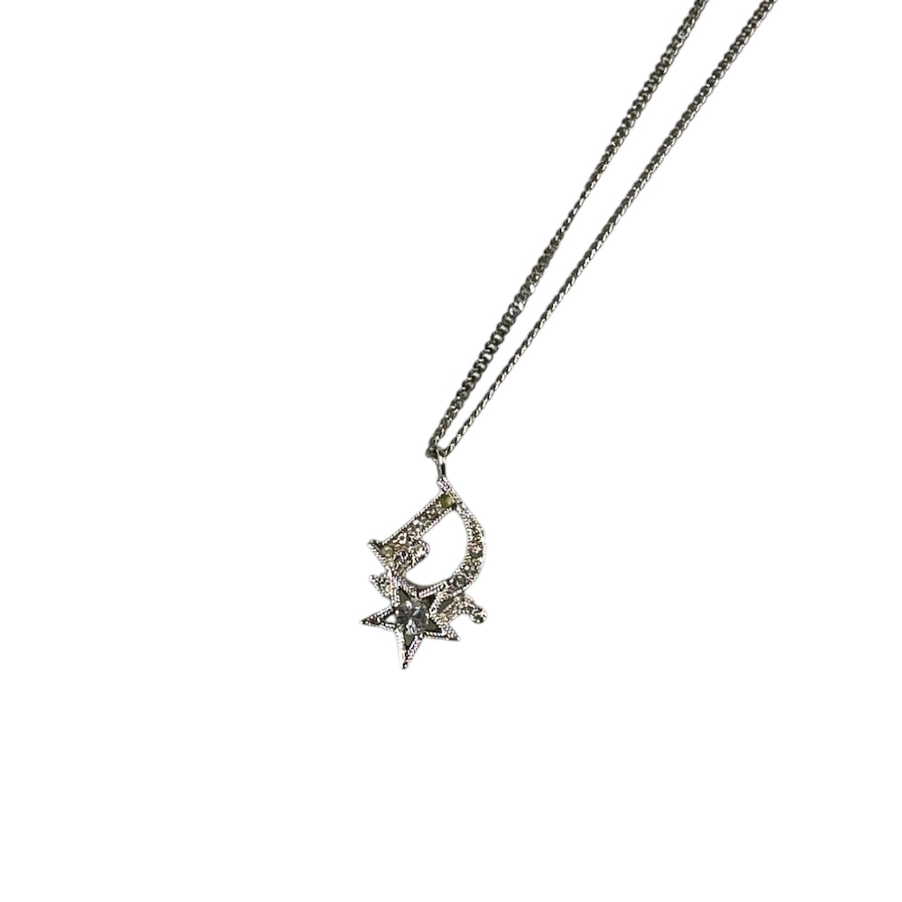 DIOR OBLIQUE & STAR PENDANT NECKLACE