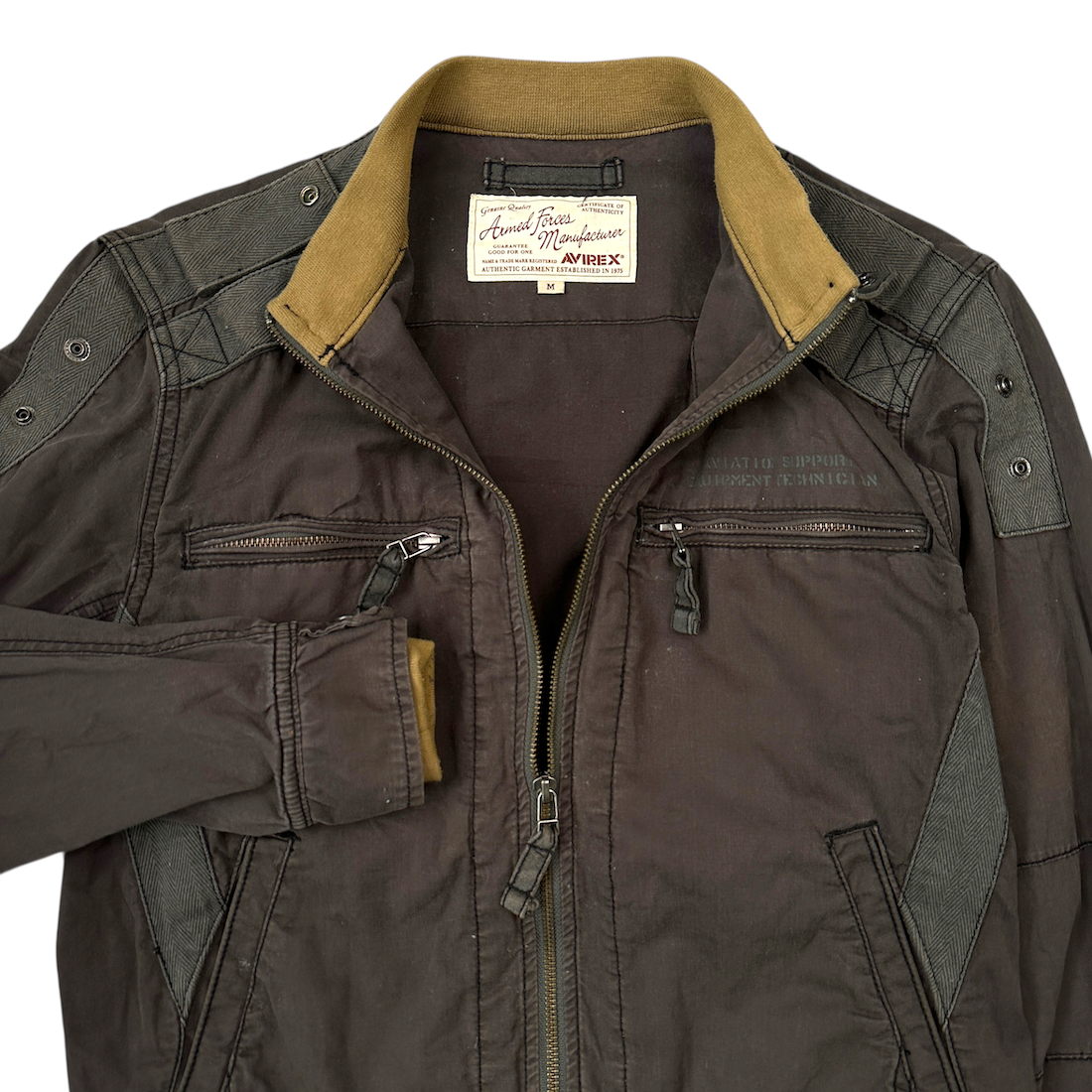 AVIREX MILITARY FLIGHT JACKET - BROWN