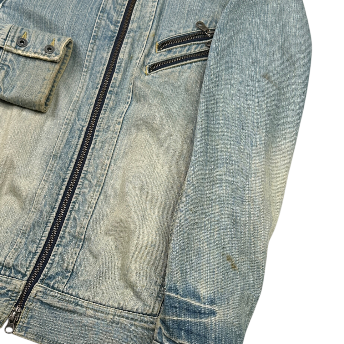(46) NICOLE CLUB FOR MEN DENIM RIDERS JACKET