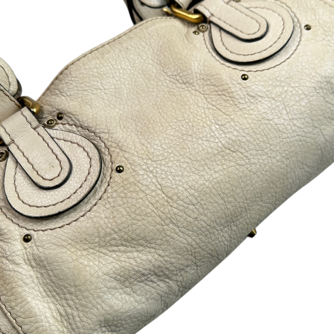 CHLOE PADDINGTON BAG - CREAM / GOLD