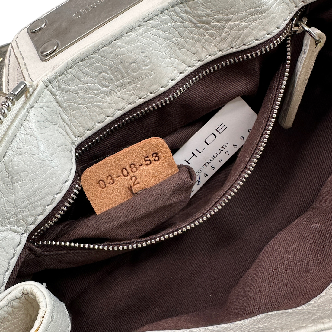 CHLOE SMALL PADDINGTON BAG - WHITE (2008)