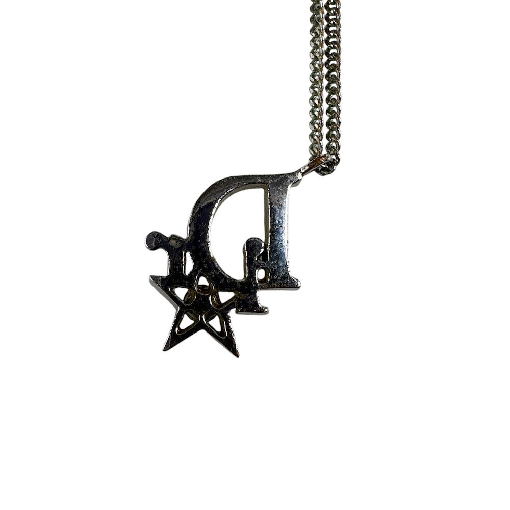 DIOR OBLIQUE & STAR PENDANT NECKLACE