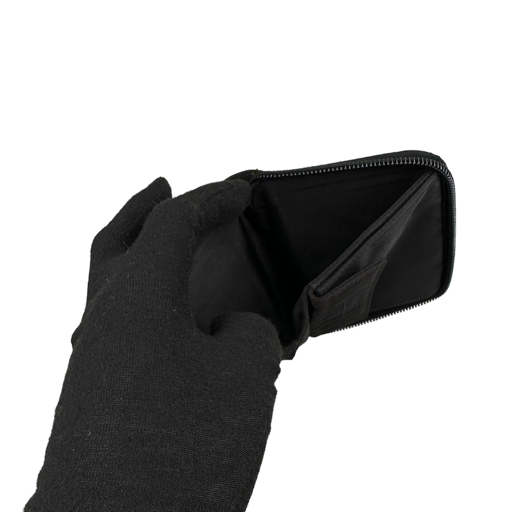 PRADA nylon zip bi-fold wallet