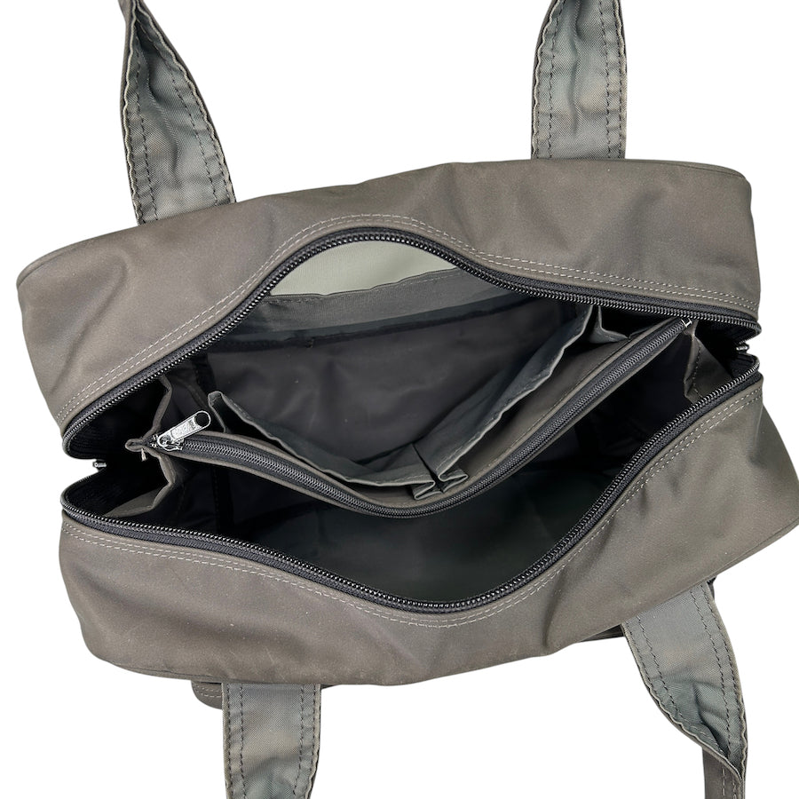 ISSEY MIYAKE MESH & NYLON TOP HANDLE BAG