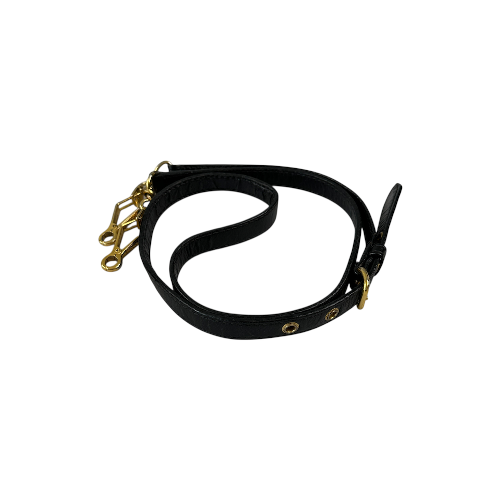 MIU MIU SHOULDER BAG - BLACK / GOLD