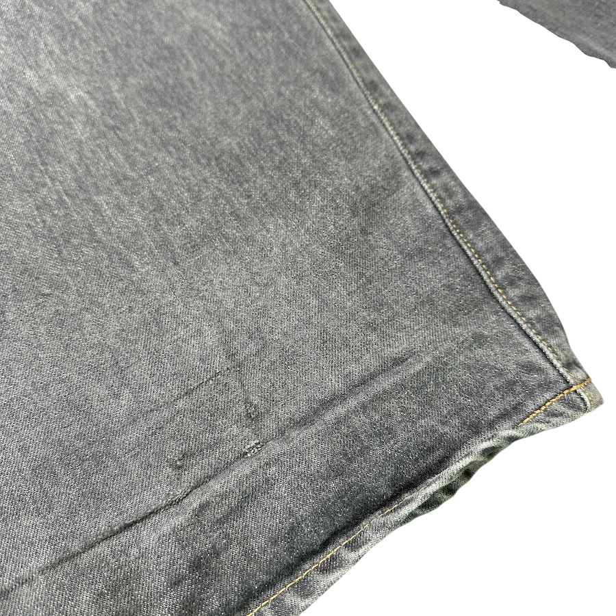 (XL) KAPITAL 14OZ BAGGY DENIM - GREY