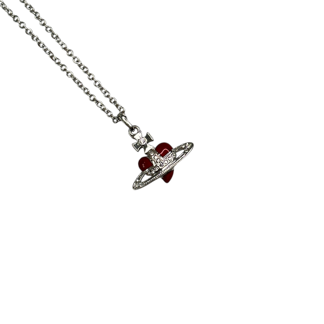 VIVIENNE WESTWOOD HEART PENDANT NECKLACE