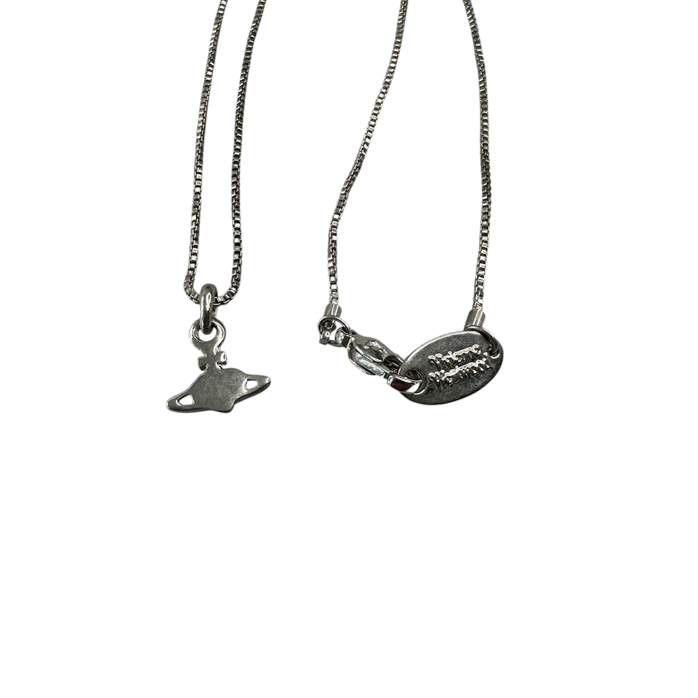 VIVIENNE WESTWOOD MICRO HEART NECKLACE - PURPLE (II)