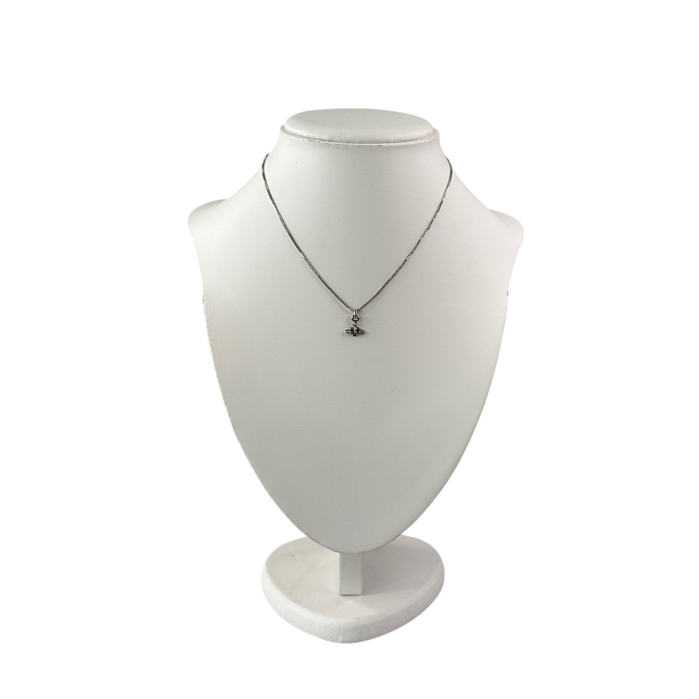 VIVIENNE WESTWOOD MICRO HEART NECKLACE - RED