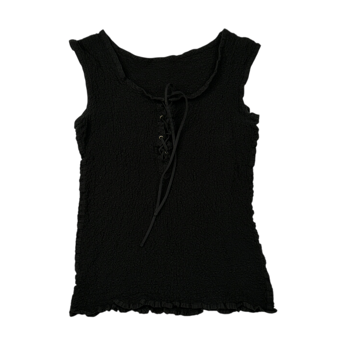 ISSEY MIYAKE ME LACE-UP TANK