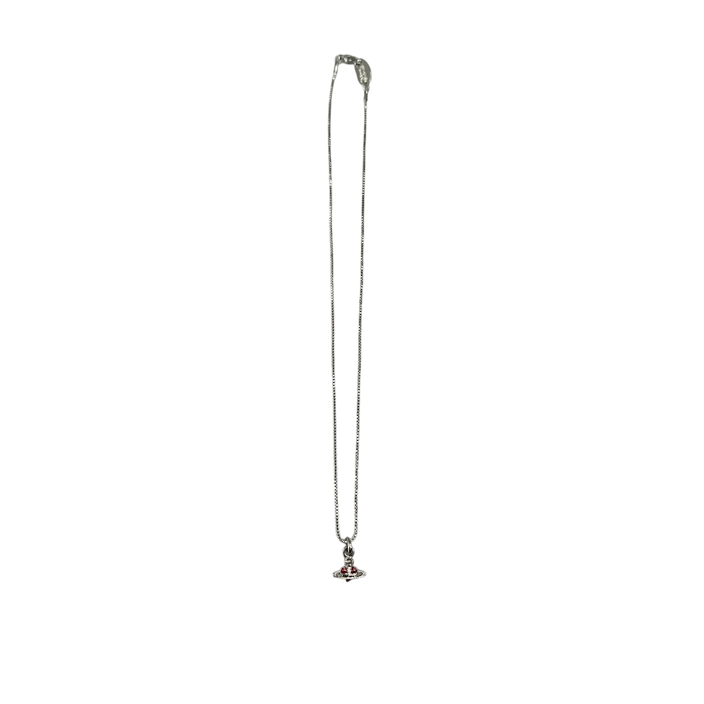 VIVIENNE WESTWOOD MICRO HEART NECKLACE - RED