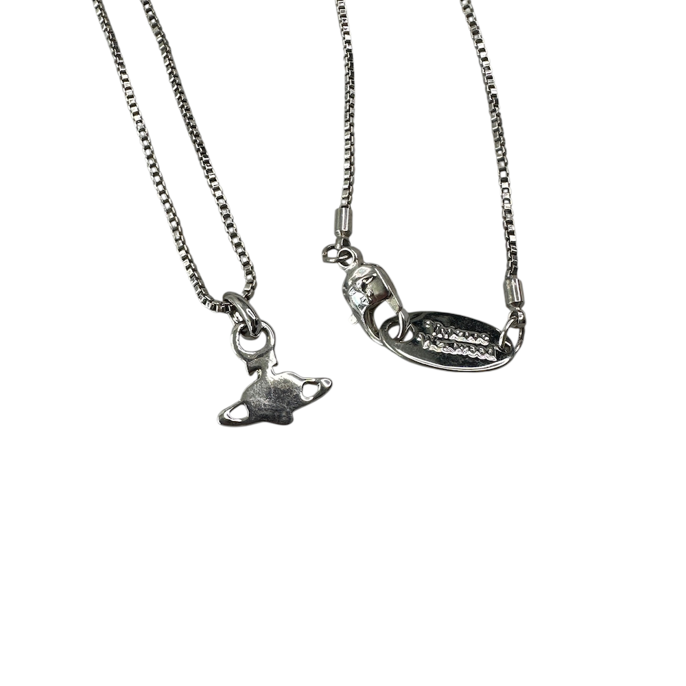 VIVIENNE WESTWOOD MICRO HEART NECKLACE - PINK