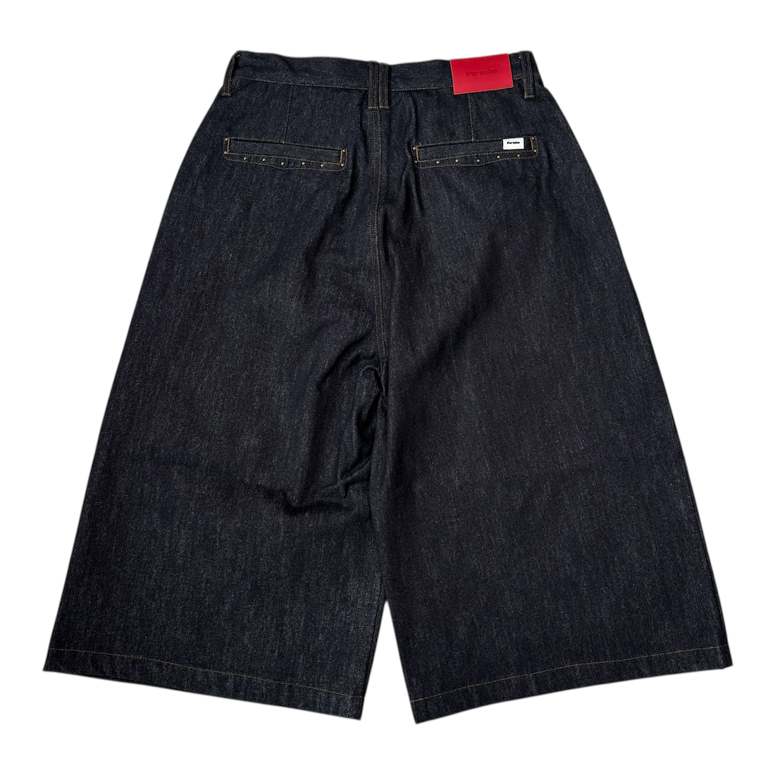 (NEW) PERUSHU STUDDED DENIM SHORTS - INDIGO BLUE