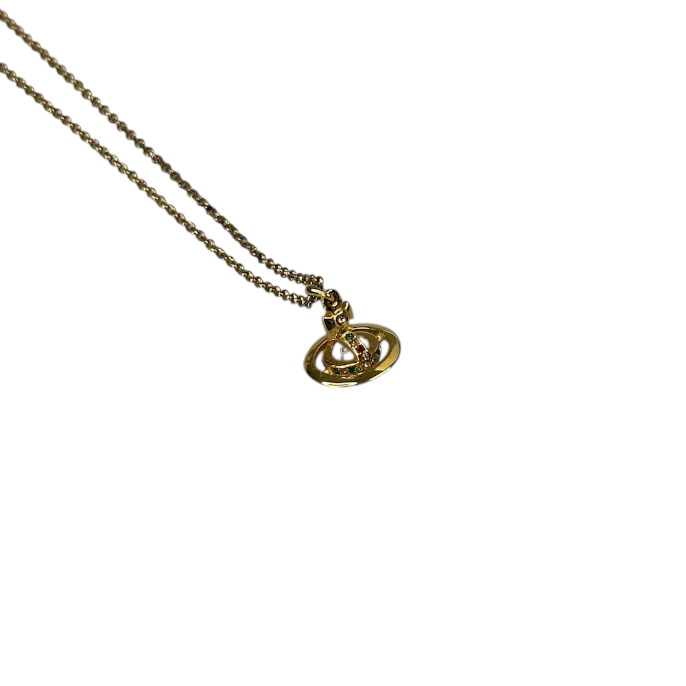 VIVIENNE WESTWOOD PETITE ORB NECKLACE - GOLD PLATED
