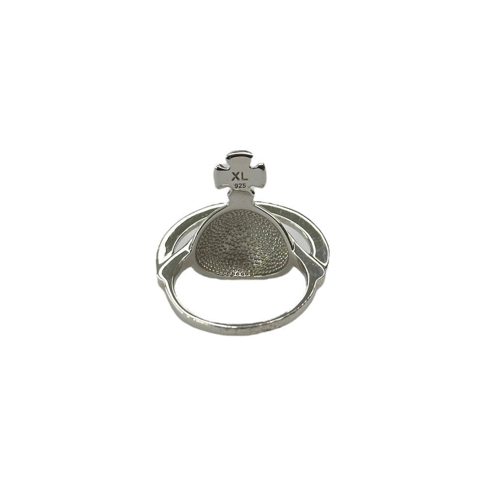 (XL/9) VIVIENNE WESTWOOD 925 SILVER ORB RING