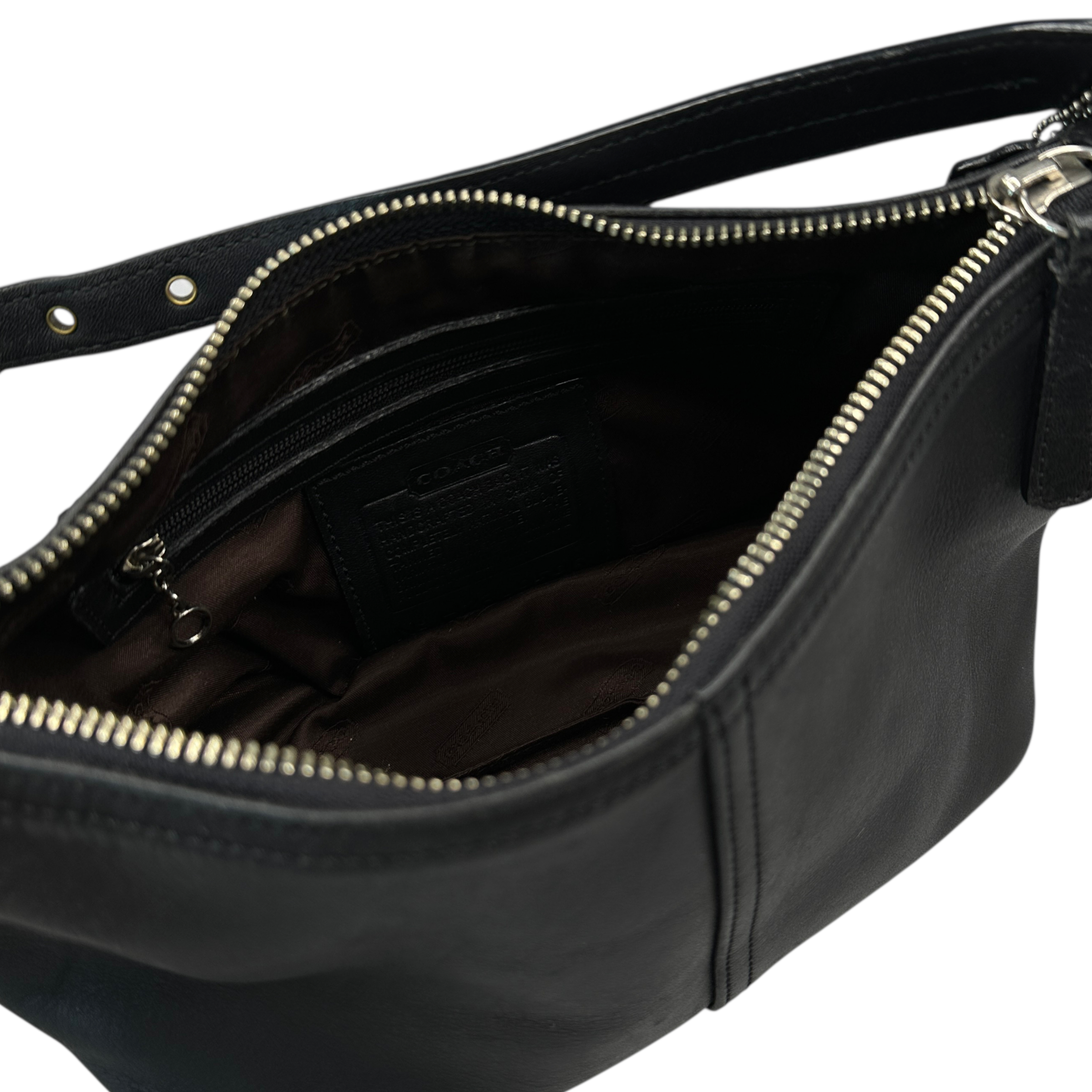 COACH LEATHER POCHETTE BAG