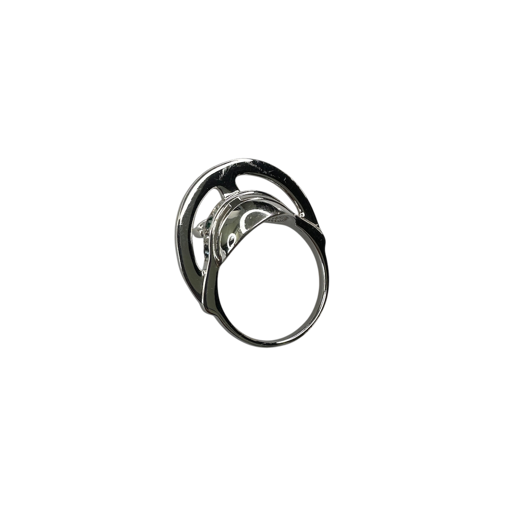 (XL/9) VIVIENNE WESTWOOD 925 SILVER ORB RING