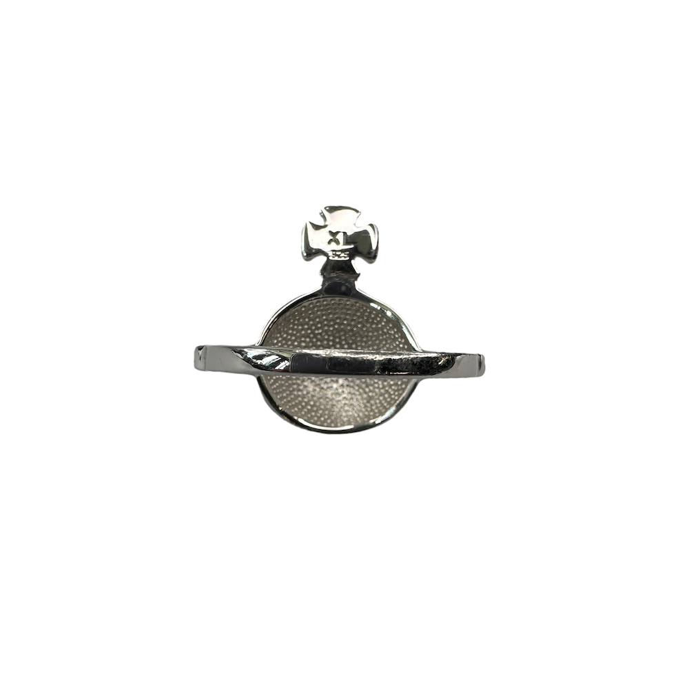 (XL/9) VIVIENNE WESTWOOD 925 SILVER ORB RING