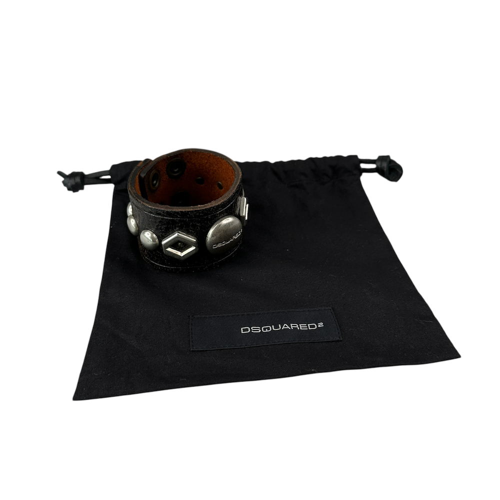 DSQUARED LEATHER BRACELET – Top Floor Gallery